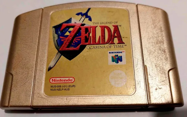 Zelda: Ocarina Of Time Collectors Edition Gold Cart - PAL AUS - N64 Nintendo