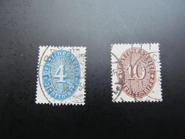 DR-Dienst Nr. 130-131, 1927, Wertziffern, gestempelt