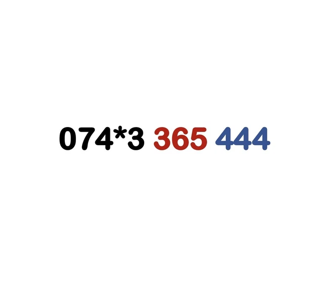 Gold Vip Business Easy Memorable Platinum Diamond Mobile Number Sim Card 365 444