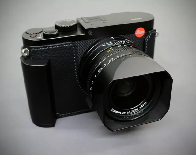 Handmade Genuine Leather Camera Case Half Bag Body For Leica Q2 Q2 MONOCHROM