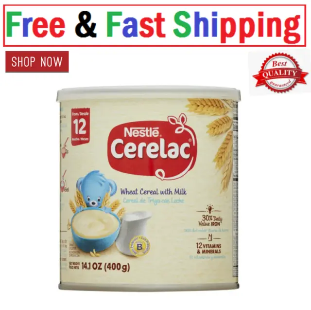 Ceralac Probiotics Nestle Cerelac Wheat With Milk 14.1 Oz