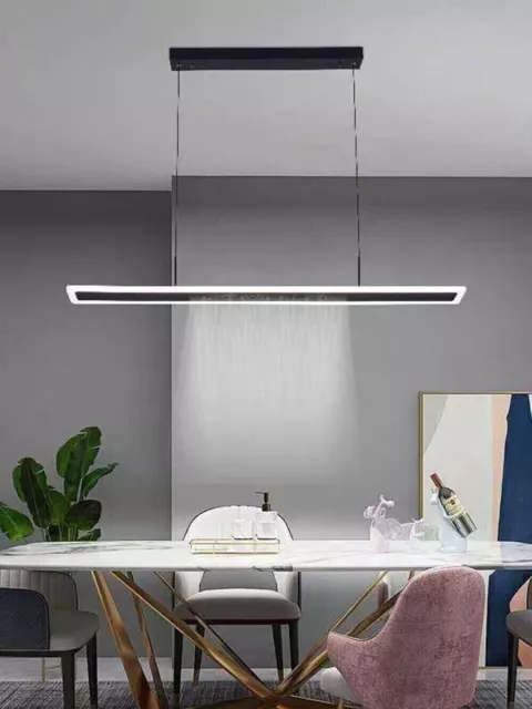 Lampadario LED a sospensione moderno Soffitto  Dimmerabile Luce Versione Nera