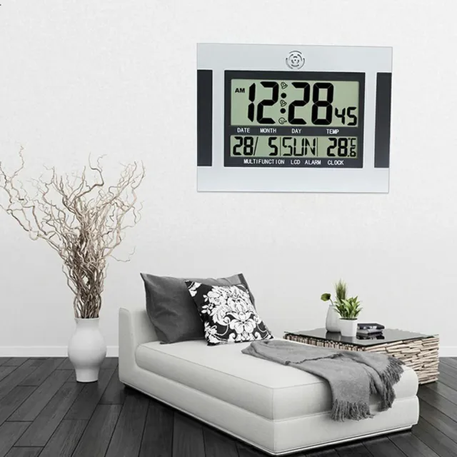 Thermomètre de Bureau à Rétroéclairage LED Moderne LCD Digital Snooze