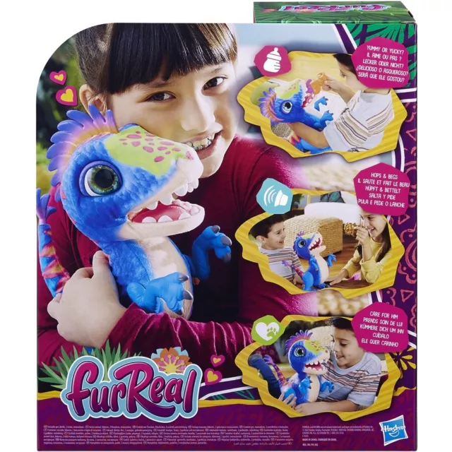 furReal Munchin Rex Blue Baby Dino Interactive Robotic Pet Dinosaur Toy T-Rex 3