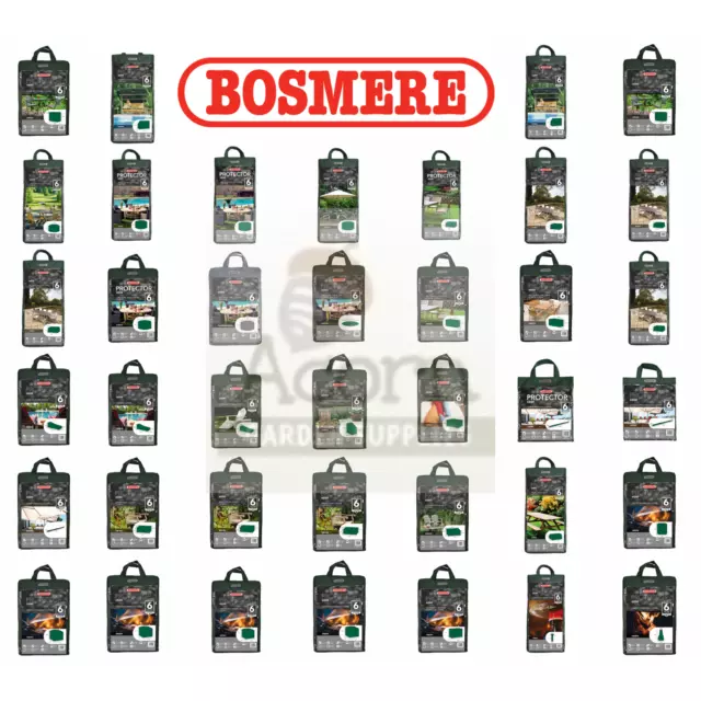 Bosmere Green Outdoor Furniture Covers for Tables, Chairs, Parasols and BBQs.
