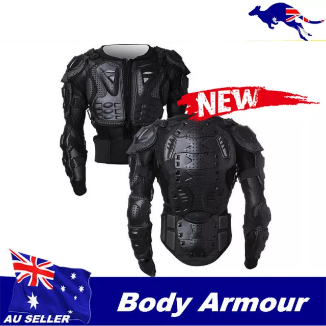 Adult Biker Body Armour Motorcycle Motorbike Motocross Protector Guard Jacket AU