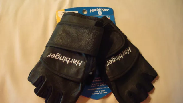 Harbinger Unisex Pro Wrist Wrap Weight Lifting Gloves S- Black Leather Harbinger Unisex Pro Wrist Wrap Weight Lifting Gloves S- Black Leather