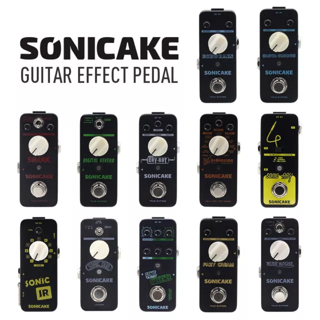 Sonicake Guitar Effects Pedal Overdrive Reverb Phaser Chorus Delay Fuzz Bass AU