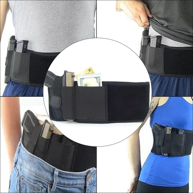 TACTICAL BELLY GUN Holster Belt Concealed Carry Waist Pistol Holder