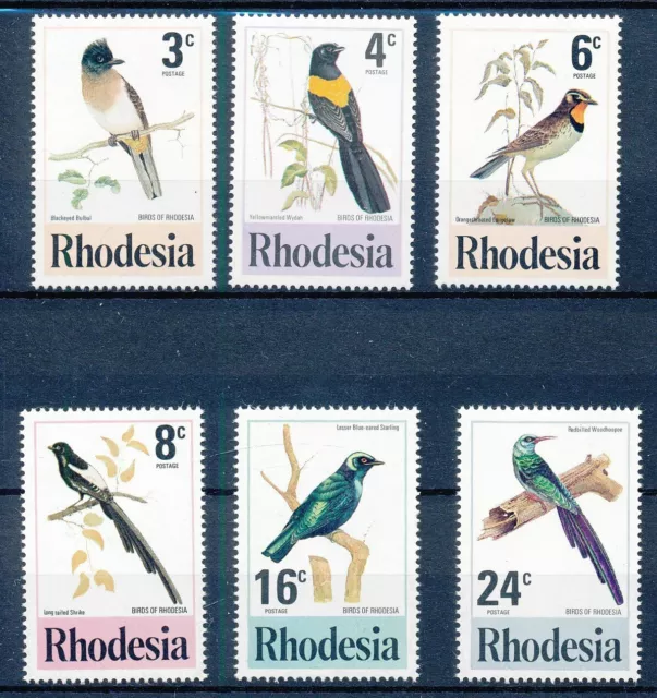 [BIN15553] Rhodesia 1977 Birds good set of stamps very fine MNH