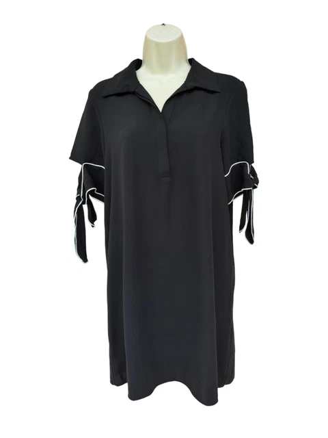 Robe manches courtes noire "Zara" taille S   ref:240386