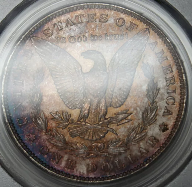 1889 Morgan Silver Dollar Coin, PCGS MS-62 *Toned* high end coin for the grade 2