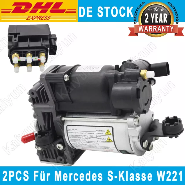 W221 Airmatic Luftfederung Kompressor + Ventilblock Für Mercedes S-Klasse C216