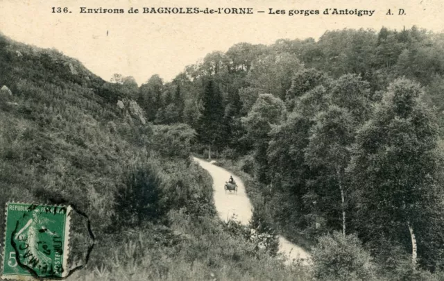*17871 cpa approx. de Bagnoles - les Gorges d'Antoigny