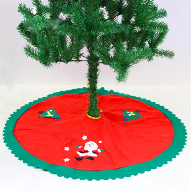 90 Cm Christmas Tree Skirt Decor for Home Household Xmas Mat 2