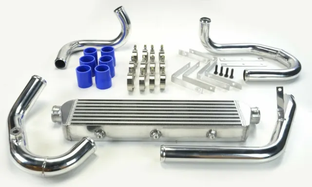 Turbo Front Mount Intercooler Kit For Vw Golf Mk4 Audi A3 1.8T 20V Blue