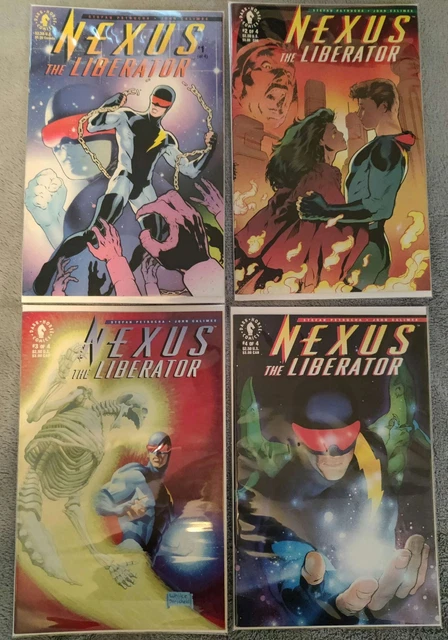 Nexus The Liberator - 4 Comic Lot # 1-4 Dark Horse Vintage 1992