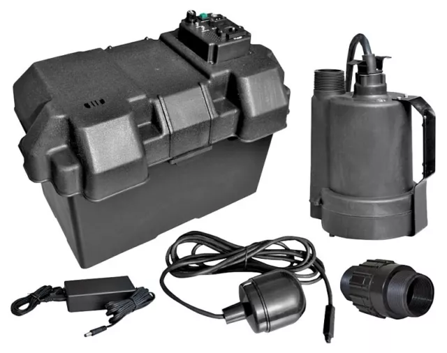 Bomba de sumidero sumergible Superior 92900 12 V Batería Interruptor atado de respaldo