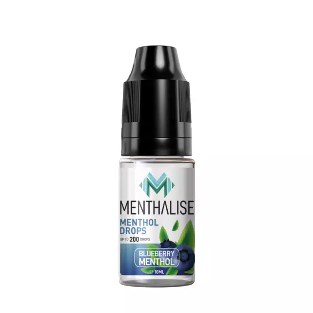 Menthalise 1 x 10ml - Menthol Drops/Cherry Drops/Blueberry Drops