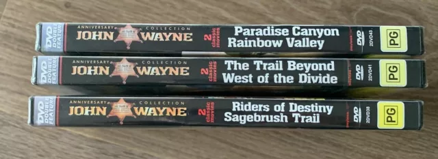 John Wayne DVDs Double Packs Bulk Lot X 6 Movies NEW 3