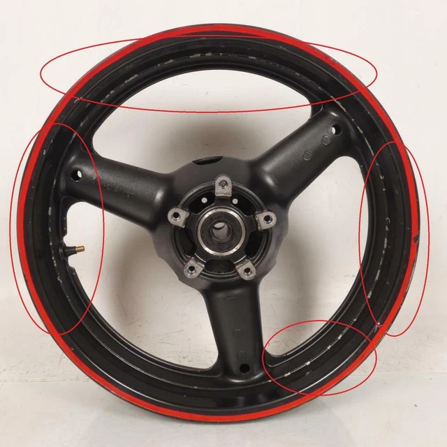 Jante arrière origine pour moto Suzuki 600 Bandit 2000 à 2004 BOH ASAHI TEC 4