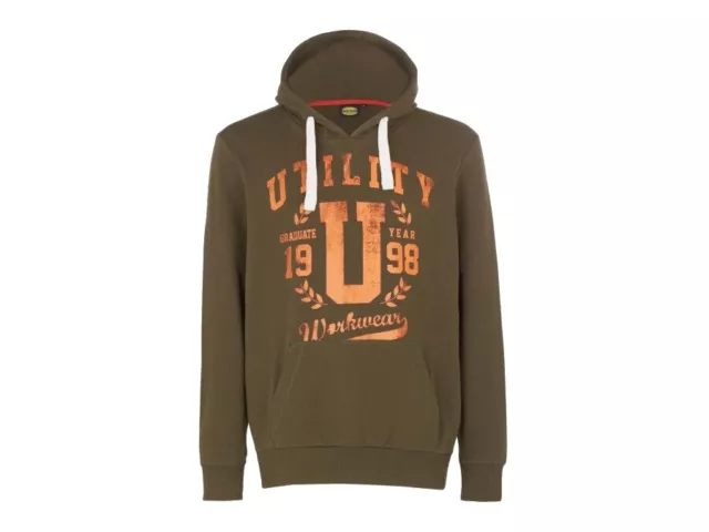 Diadora Utility Felpa da lavoro con cappuccio Hood Graphic 171665 70226 VERDE M.