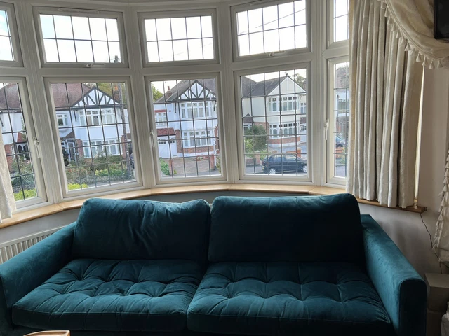 Heals Eton 4 seater sofa in smart velvet fabric