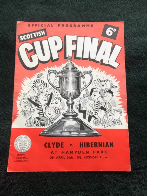 Clyde v Hibs 26th April 1958 Scottish Cup Final