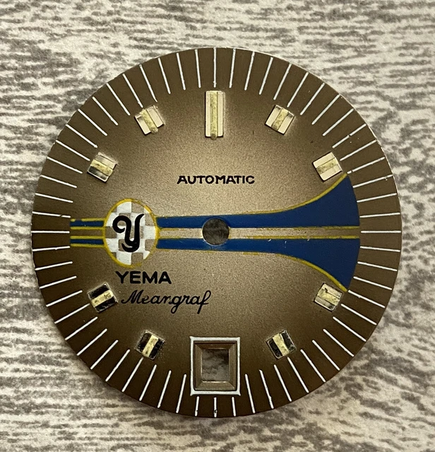 Cadran De Montre YEMA - Diamètre 27,7 Mm, Finition Lin (linen Dial), Neuf Sans étiquette