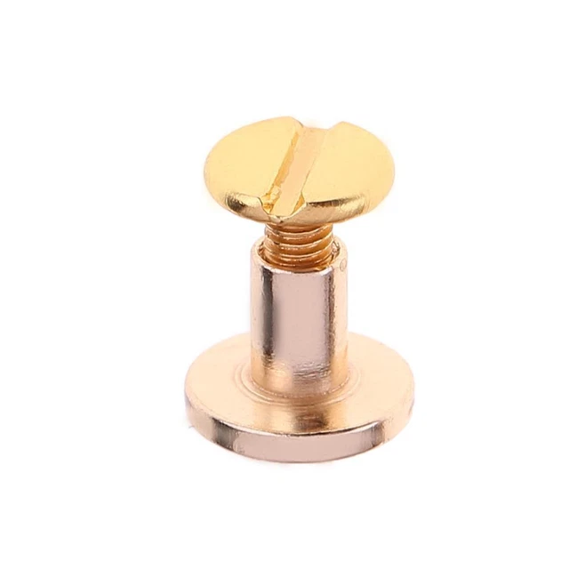 Juego de 20/bolsas remaches con correa de cinturón hebillas de uñas artesanales ropa hágalo usted mismo herramientas (oro 8 mm)