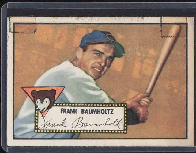 1952 Topps Baseball #255 Frank Baumholtz - Chicago Cubs