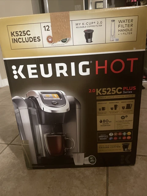 BRAND NEW KEURIG HOT 2.0 K525C Plus Series Single Serve coffee