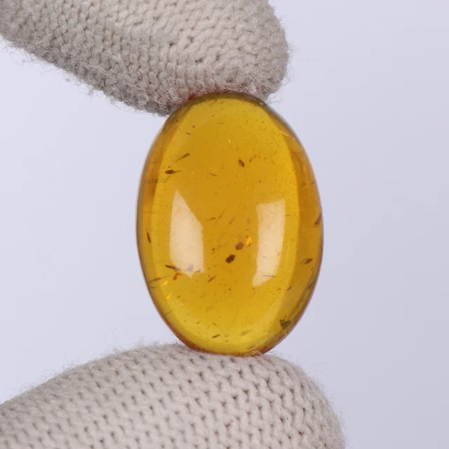 Echt Orange Farbe Bernstein Oval Schliff Edelstein 16.45 Karat 25x18x8 Größe für