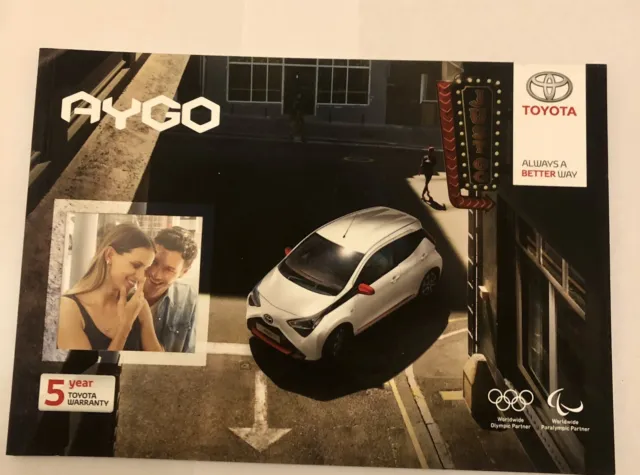 Toyota Aygo UK Market Car Sales Brochure - June 2019