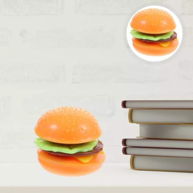 Simulazione hamburger giocattolo divertente giocattolo a spremitura piccolo hamburger modello arredamento a lento aumento