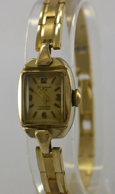 Montre Vintage Femme DULCI - Mécanique à Remontage Manuel, 17 Rubis, Boîtier Acier - Classique Et Rétro