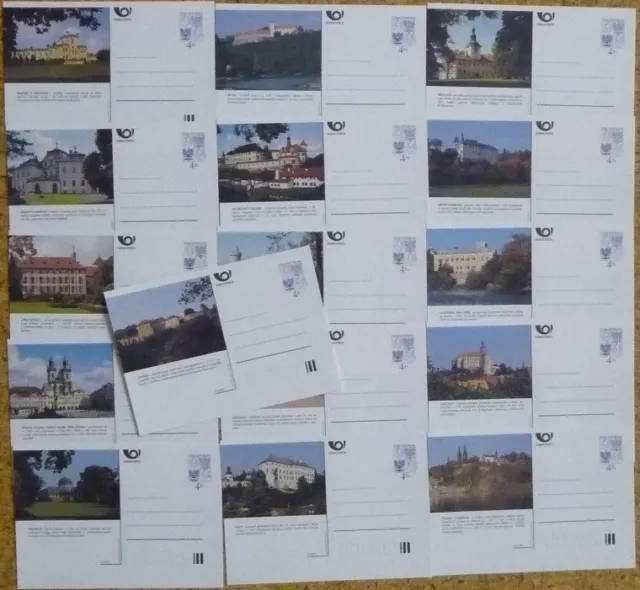 Tschechische Republik aus 1997/99 ** postfrisch Bildpostkarten Serie!