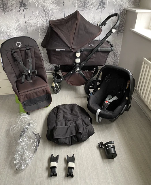 Bugaboo cameleon 3 Black Travel System 3 In 1 Pushchair stroller
