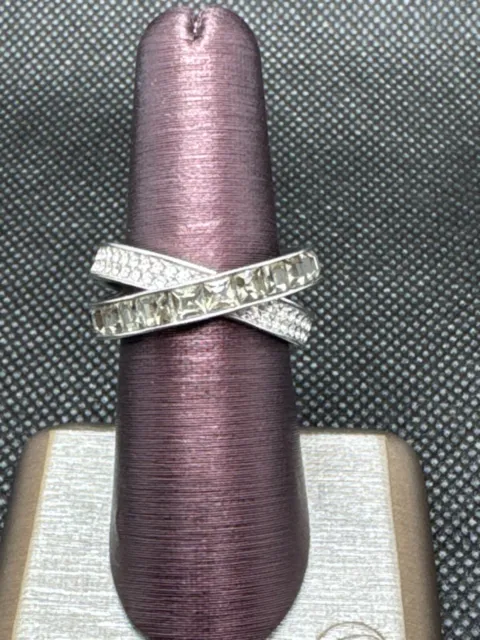 Michael Kors pave double ring sz 9