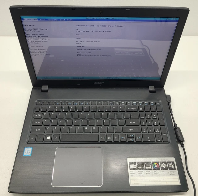 I5 6200u Acer Aspire E15 6gb Ram ACER ASPIRE E5-575-54E8 Laptop
