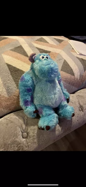 Disney Store Sulley Sully Plush Monsters Inc Soft Toy Teddy Plushie 15" Medium 2