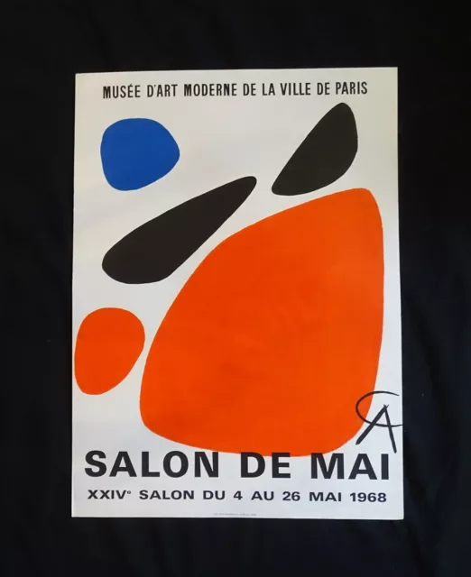 Affiche originale Calder Mai 68 Musée Art Moderne Ville Paris XXIV Salon-Poster