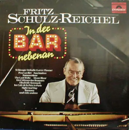 Fritz Schulz-Reichel - In Der Bar Nebenan LP Comp Vinyl Schallpla