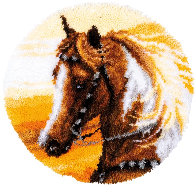 Alfombra anudable Vervaco ""Caballo occidental"" marcada PN-0156421