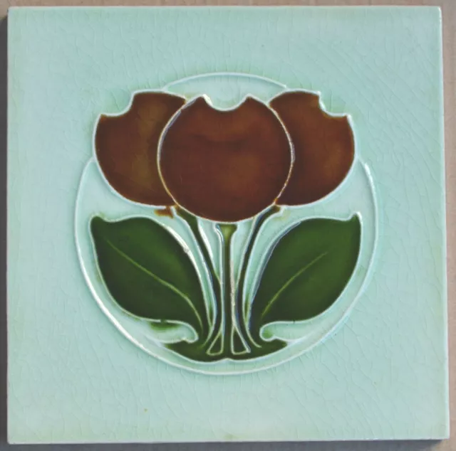 Alfred Meakin - Antique Art Nouveau Majolica Tile C1900