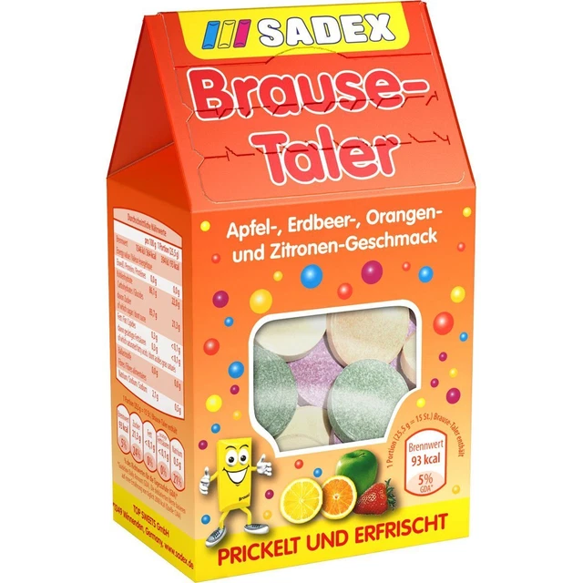 Sadex Brause Taler Mela Fragola Arancione Limone Gusto
