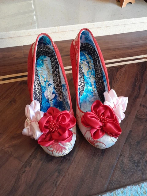IRREGULAR CHOICE PEACH Melba in red DIFFERENT SIZES 25.00 PicClick UK