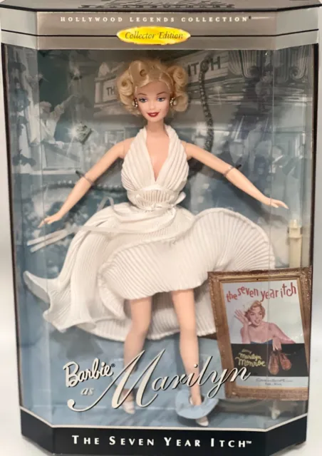 MARILYN MONROE "The Seven Year Itch"  White Dress Barbie Doll Hollywood Legends