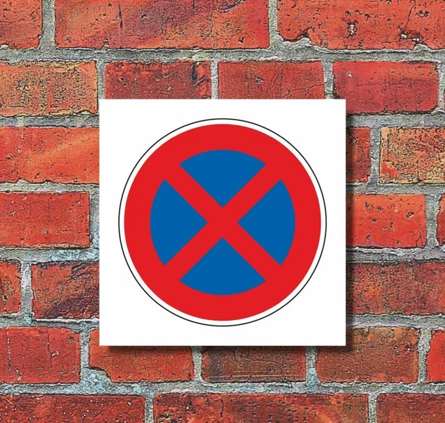 Halten Und Parken Verboten Schild Kaufen SCHILD HALTEVERBOT HALTEN Parken verboten Parkplatzschild 200 x 200 mm