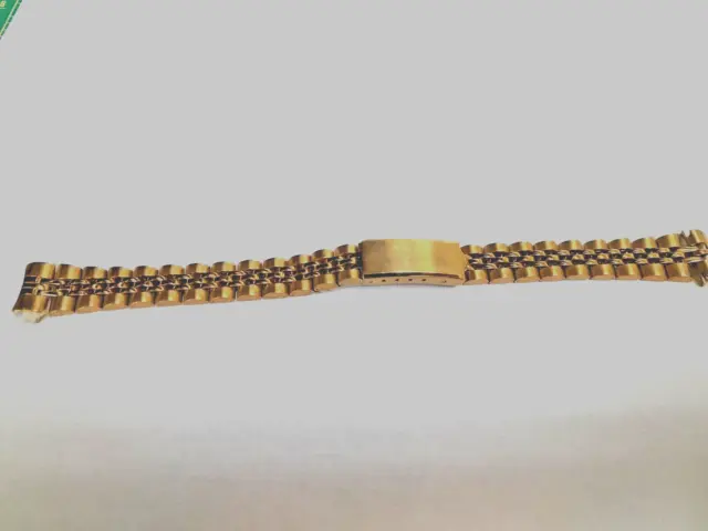 Jubilee Watch Band Gold Steel Bracelet Lady Fits For Rolex 26Mm Watch 13Mm Lug